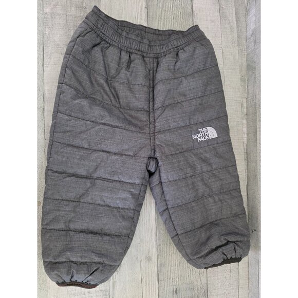 The North Face Infant Reversible Perrito Snow Pants 3-6M Gray Polyester - Picture 1 of 6